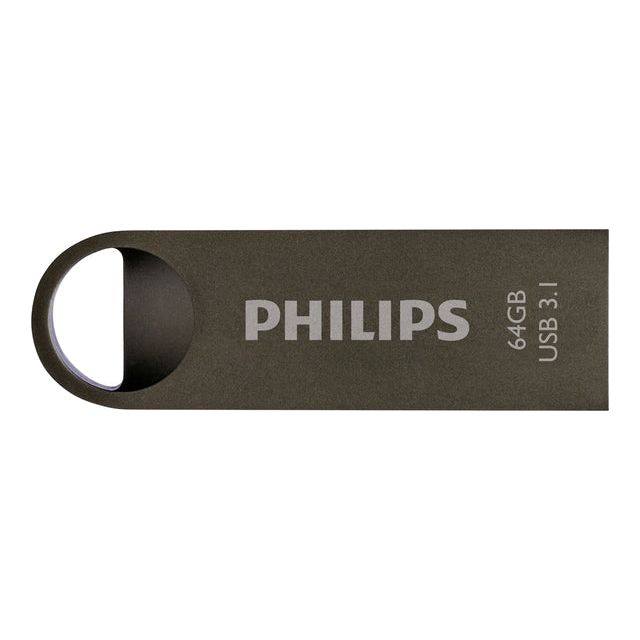 Philips - Stick USB Philips Moon 64 Go 3.1 | Blister un 1 morceau