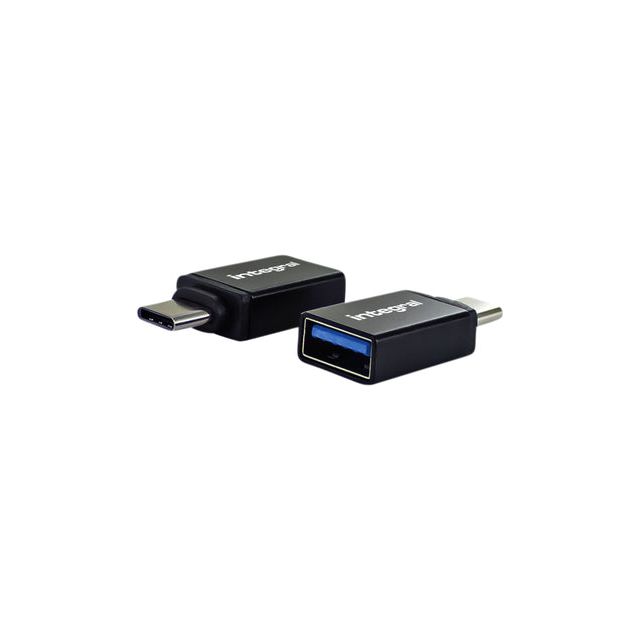 Integral - Adapter Integral USB C -A 3.1 Black | Blasen Sie ein 2 Stück