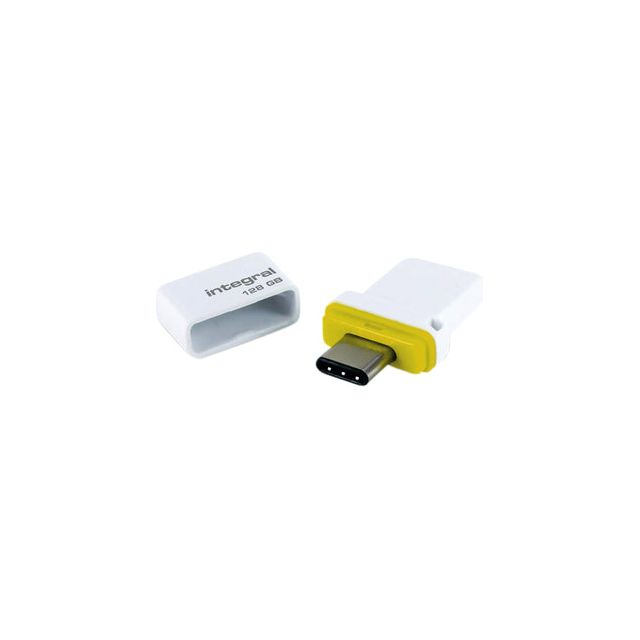 Intégral - USB Stick intégral 128 Go USB C + USB 3.1 Fusion Dual | Blister un 1 morceau