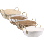 Klika - Mand | papier met zeegras | 10cm | rond | naturel | 1 stuks