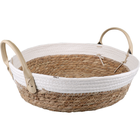 Klika - Mand | papier met zeegras | 10cm | rond | naturel | 1 stuks