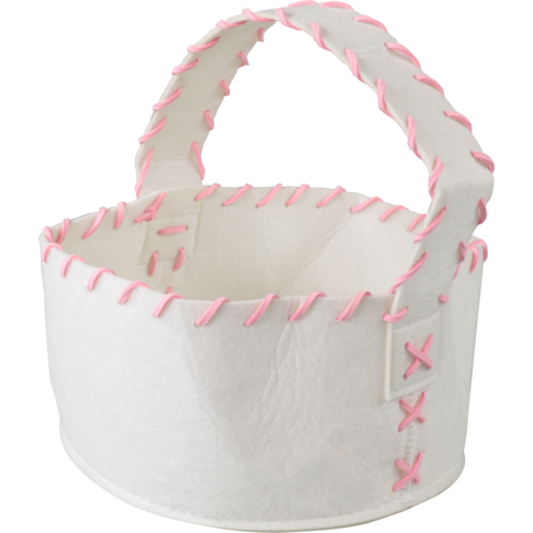 Klika - Mand | vilt | Ø20cm | 10cm | rond | offwhite/pink | 1 stuks