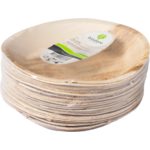 Biodore - Biodore Bord | rond | 1-vaks | palmblad | Ø22cm | naturel | 25 stuks