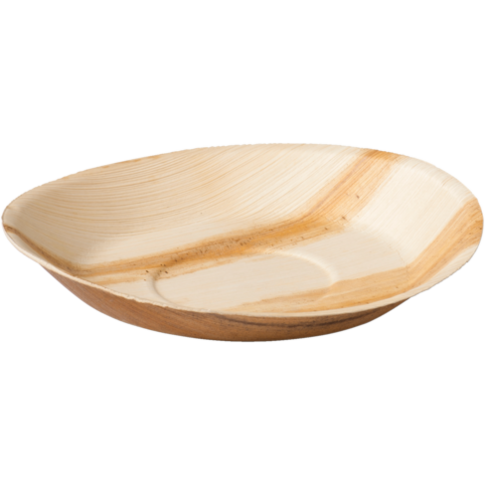 Biodore - Biodore Bord | rond | 1-vaks | palmblad | Ø22cm | naturel | 25 stuks