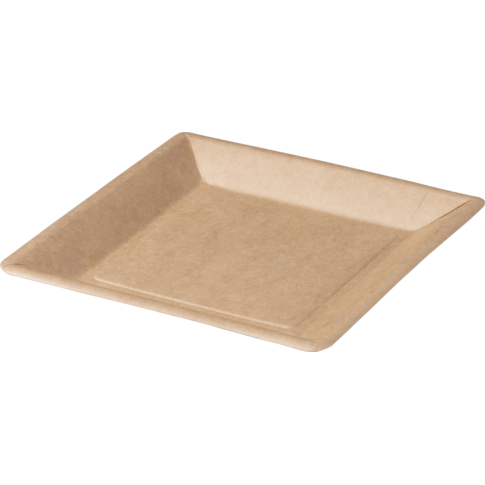 Biodore - Biodore Bord | vierkant | 1-vaks | karton | 18x18cm | naturel | 100 stuks