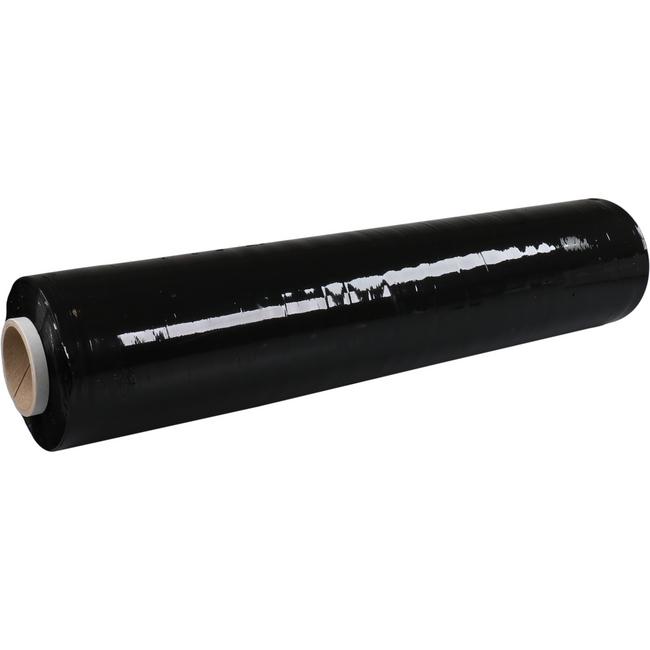 Klika - Folie | Handroll Stretch Film | Lldpe | 50 cm | 300m | 23my | Schwarz | 6 Rolle