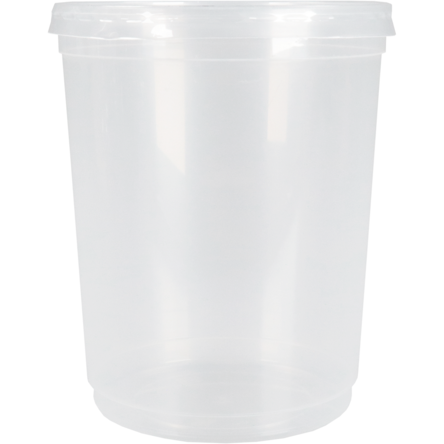 DEPA - POT | Suppentopf | pp | 1000 ml | mit Deckel | Ø115mm | 137 mm | Transparent 25 Stücke