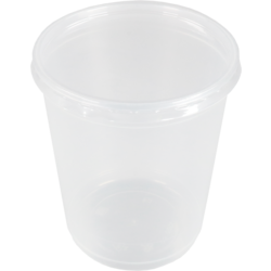 DEPA - POT | Suppentopf | pp | 1000 ml | mit Deckel | Ø115mm | 137 mm | Transparent 25 Stücke