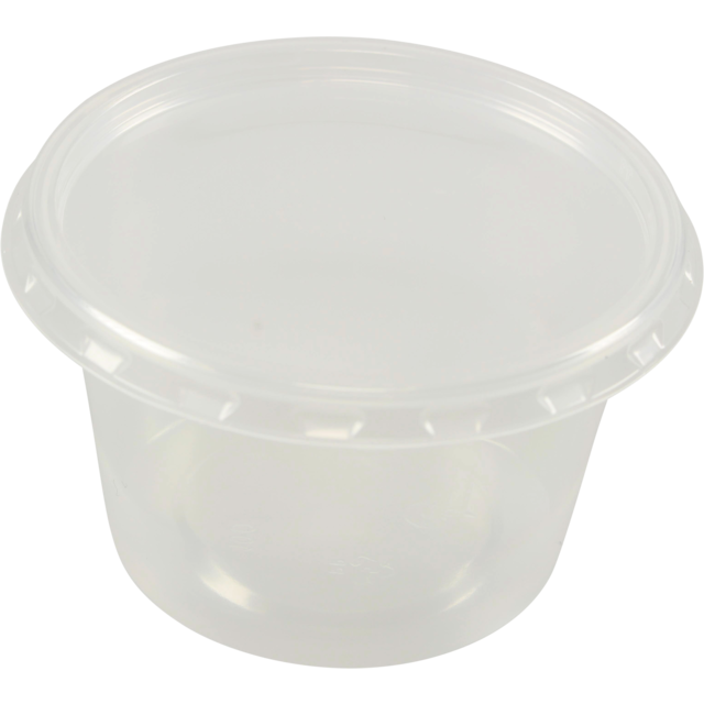 Klika -  Bak | PP | 100ml | Ø72mm | incl. Deksel | kunststof cup | 44mm | transparant | 500 stuks