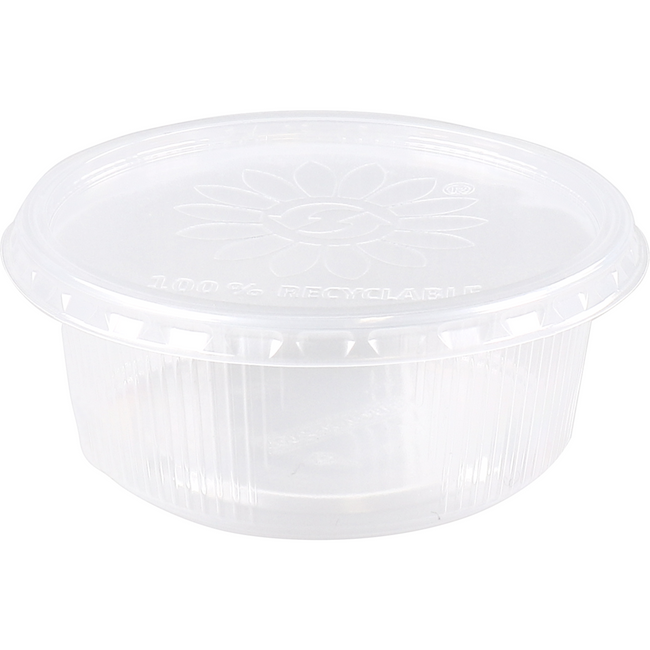 Klika-Bak | PP | 200 ml | Ø101mm | y compris Couvercle | ondulationcup | transparent | 250 pièces