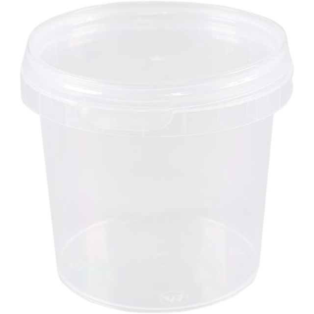 Klika - Bak | PP | 365ml| Ø95mm | con coperchio e chiusura di garanzia | bicchiere di plastica | 79 mm | trasparente | 415 pezzi