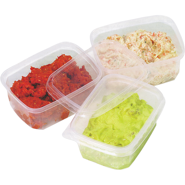 Klika-Bak | PP | 125 ml | saladier | 108x82x27mm | transparent | 1000 pièces