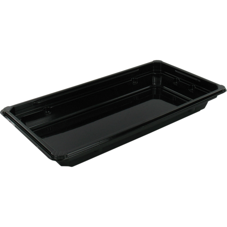 Klika - Escala | bandeja de sushi | PET reciclado | rectangulares | 171x91x21mm | negro | 600 piezas
