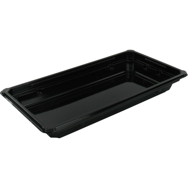 Klika - Scale | sushi tray | recycled PET | rectangular | 171x91x21mm | black | 600 pieces