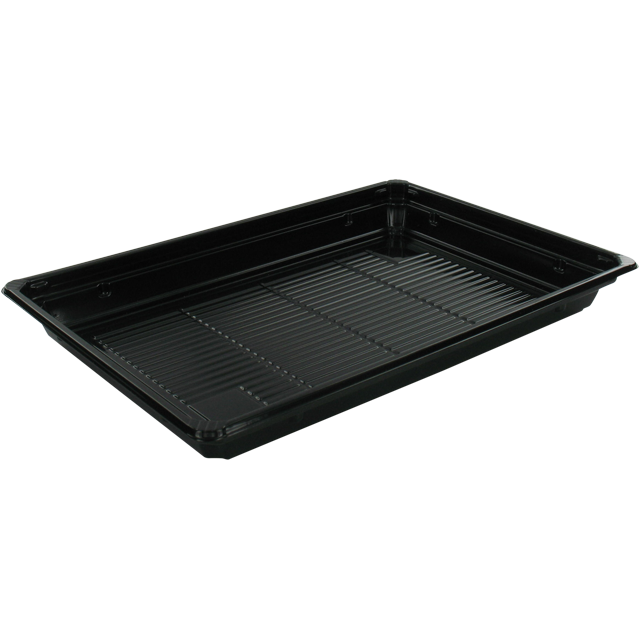 Klika - Bak | PET riciclato | ciotola per sushi | 212x143x22mm | nero | 500 pezzi