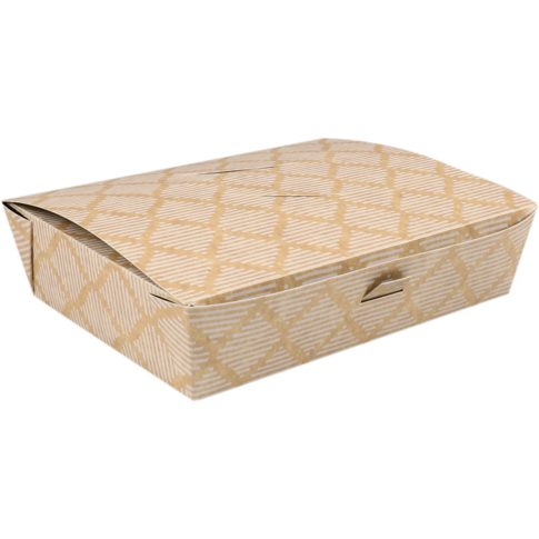 Klika - Sushibox | Cardboard + PP | 190x145x50mm | Blanc | 225 pièces