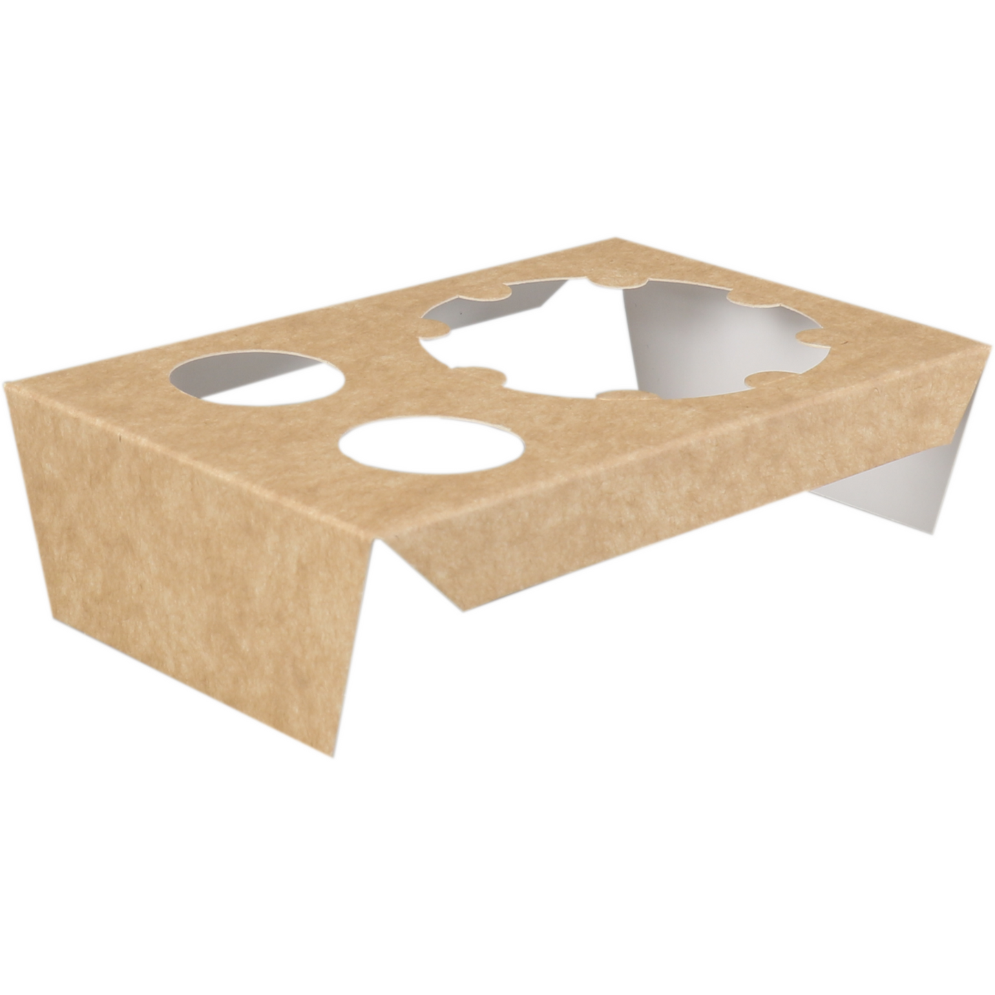 Klika - Inlay | for sushi box | 150x95x40mm | cardboard | brown/white | 450 pieces