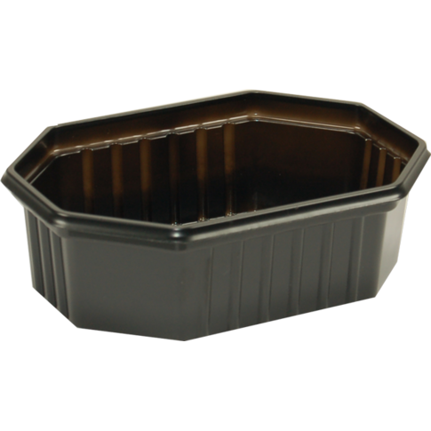 Klika - Bak | Gerecycled PET | 250ml | 125x95x39mm | zwart | 1000 stuks