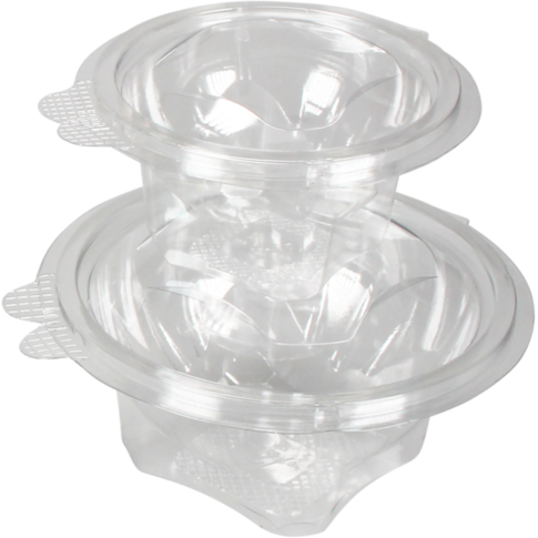 Klika - Bak | Recyceltes Haustier | 250 ml | Saladbak | 121x123x60.3mm | Transparent 600 Stücke