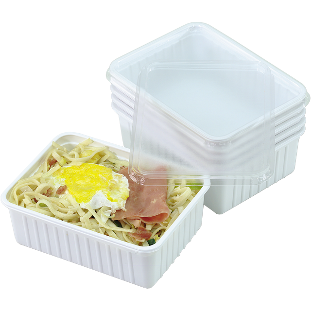 Klika - Bak | P.S. | 1000ml| incl. Coperchio | scatola da un chilo | 180x135x60mm | bianco | 200 pezzi