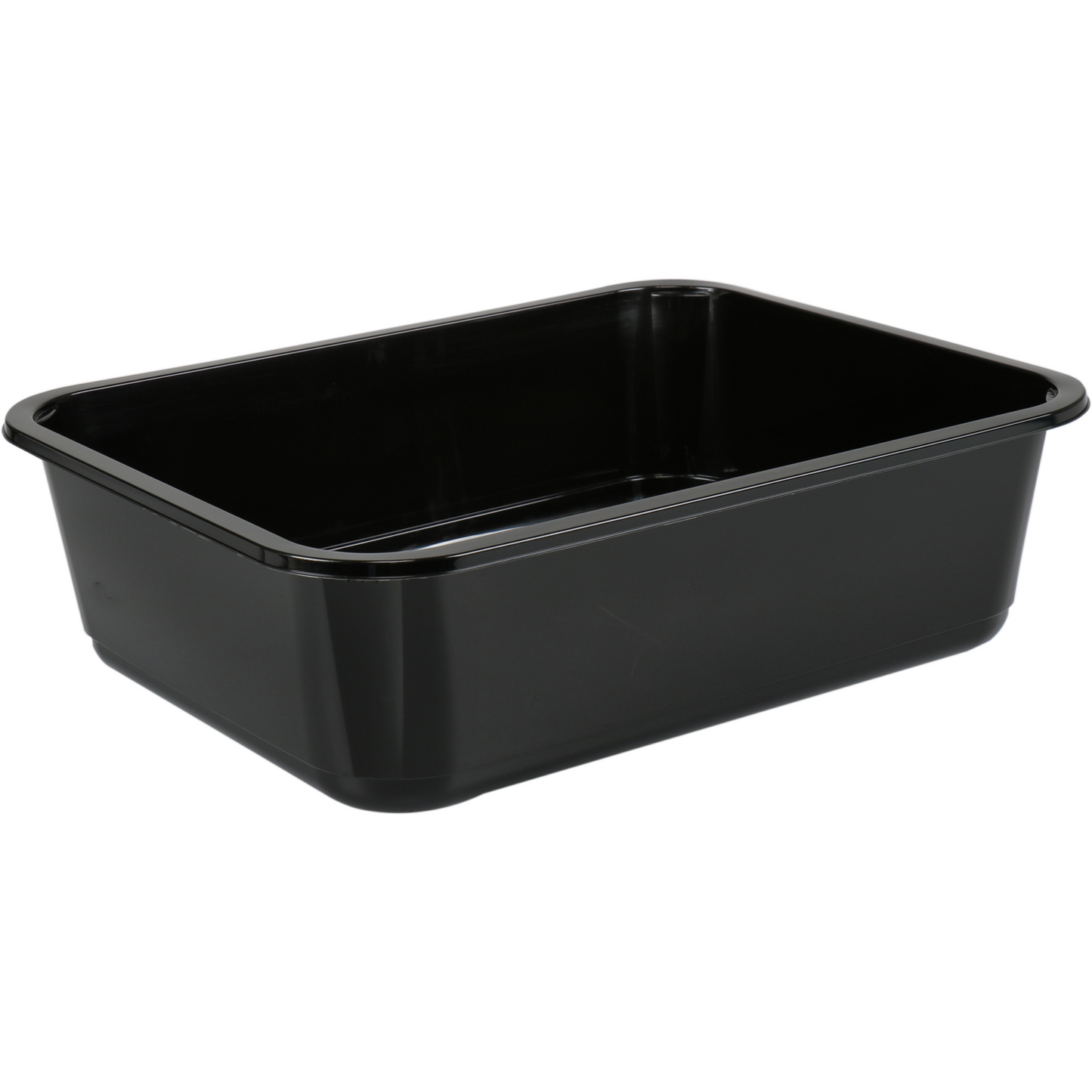 Klika - PP container H320/88 5000cc black sealable (injection molding container) 148 pieces!