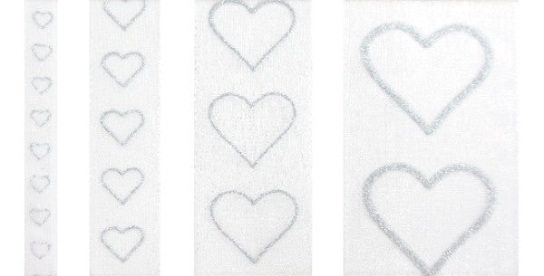 Band Glitzerherzen Rosa 10mx25mm