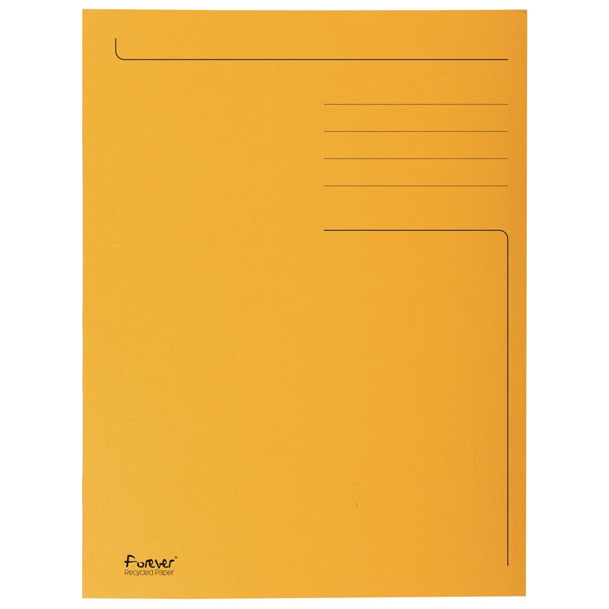 Exacompta -  dossiermap Foldyne ft 24 x 32 cm (voor ft A4), oranje, doos van 50 stuks