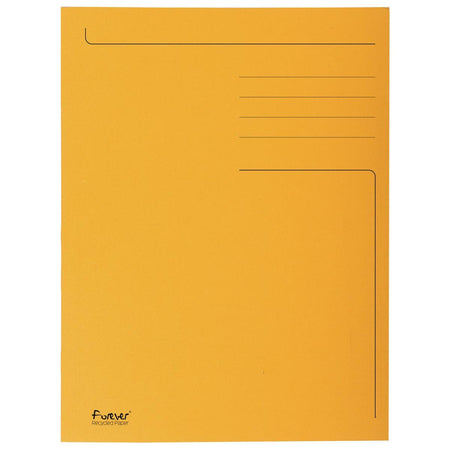 Exacompta -  dossiermap Foldyne ft 24 x 32 cm (voor ft A4), oranje, doos van 50 stuks