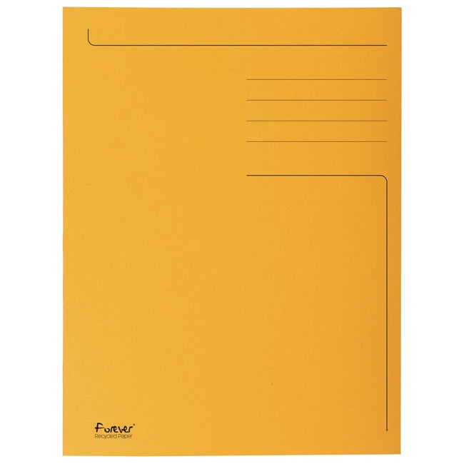 Exacompta -  dossiermap Foldyne ft 24 x 32 cm (voor ft A4), oranje, doos van 50 stuks