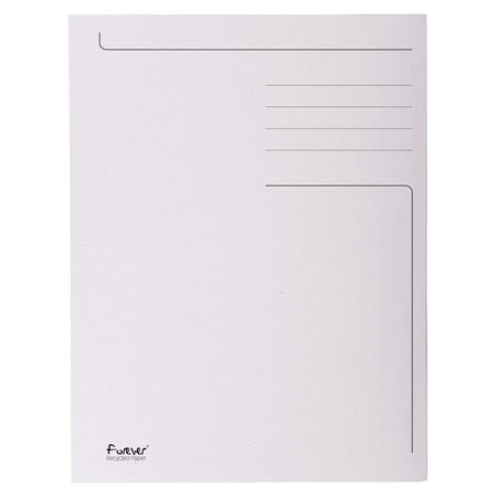 Exacompta - carpeta archivadora Foldyne ft 24 x 32 cm (para ft A4), gris claro, paquete de 50 piezas