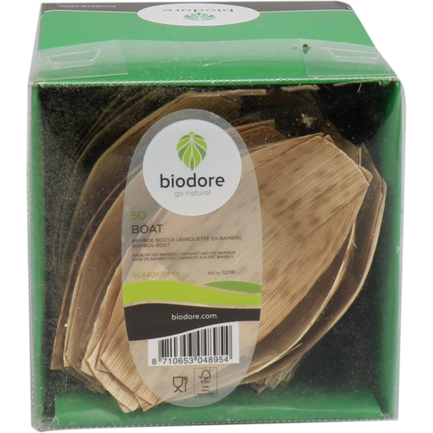 Biodore - Biodore Amuse | Bamboe | Boot | 10mm | 85mm | 40mm | naturel | 50 stuks