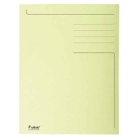 Exacompta - carpeta archivadora Foldyne ft 24 x 35 cm (para ft folio), amarilla, paquete de 50 piezas