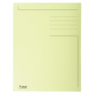 Exacompta -  dossiermap Foldyne ft 24 x 35 cm (voor ft folio), geel, pak van 50 stuks