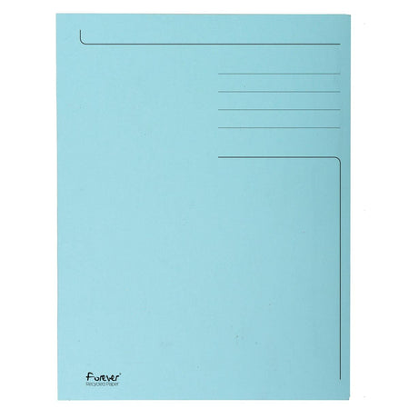 Exacompta - file folder Foldyne ft 24 x 35 cm (for ft folio), light blue, pack of 50 pieces