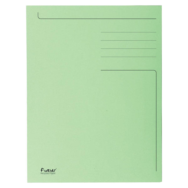 Exacompta - dossiermap Foldyne ft 23,7 x 34,7 cm (voor ft folio), lichtgroen, doos van 50 stuks