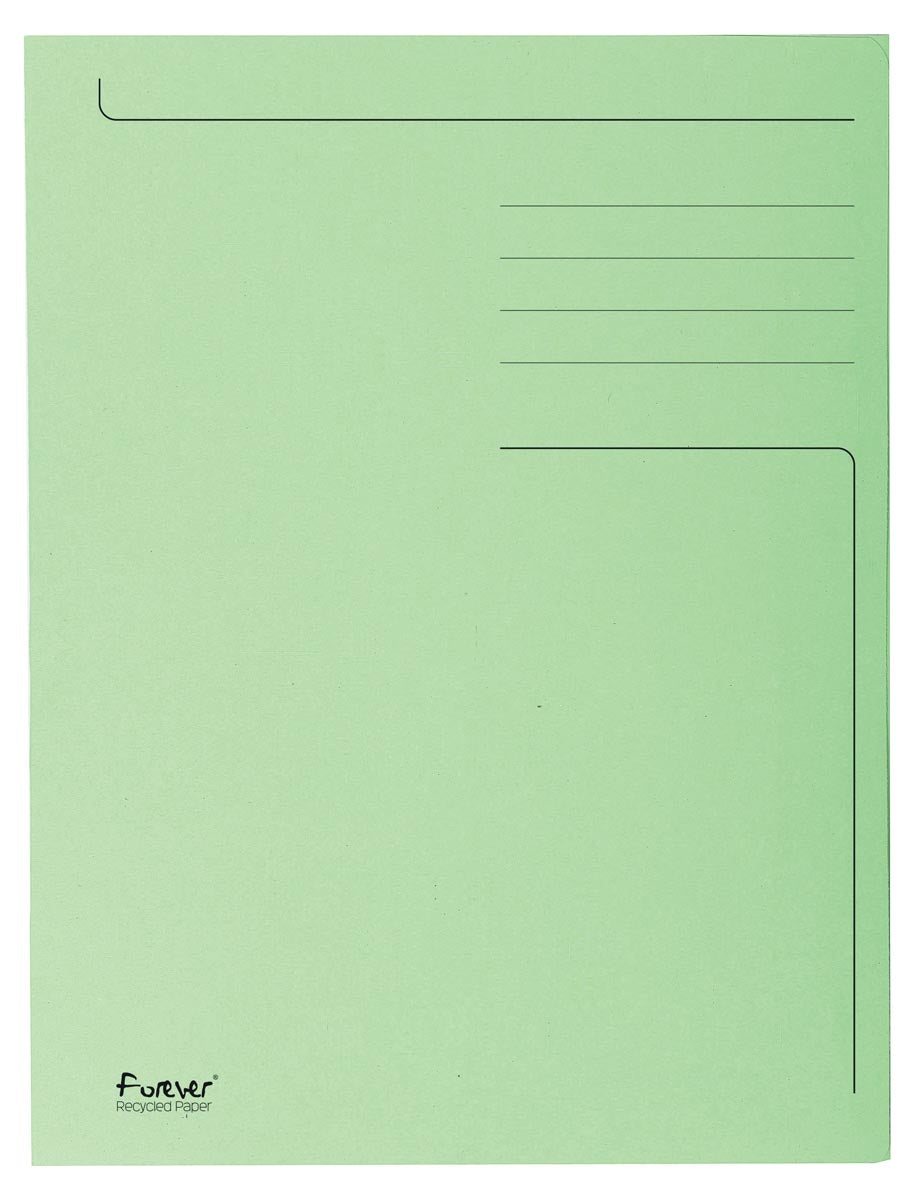 Exacompta -  dossiermap Foldyne ft 23,7 x 34,7 cm (voor ft folio), lichtgroen, doos van 50 stuks