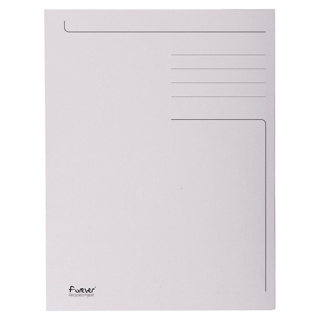 Exacompta - Dateiordnerfalkldyne ft 24 x 35 cm (für FT -Folio), hellgrau, Packung von 50 Teilen