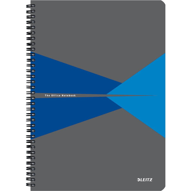 Leitz -  notitieboek, ft A4, kaft in PP, gelijnd, blauw