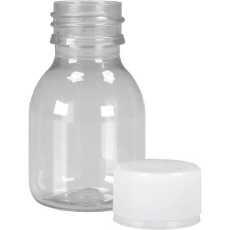 Klika -  Fles gerecycled PET met dop 60ml transparant 144 stuks