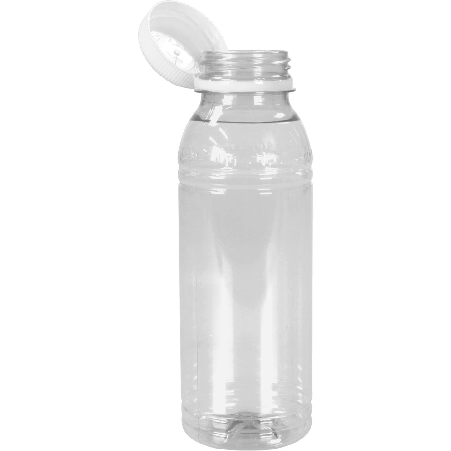 Klika - Flasche | Haustiere | Recyceltes Haustier | mit fester Kappe | 330 ml | Transparent/weiß 20 Stücke