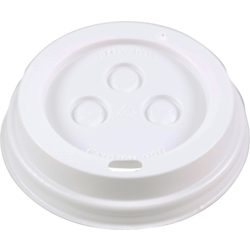 Depa - Coperchio tazza Ø90mm con foro per bere bianco 100 pezzi per tazza 400cc