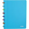 Atoma - Carnet Tutti Frutti, ft A5, 144 pages, carreaux 5 mm, turquoise transparent