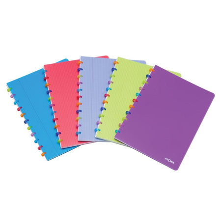 Atoma -  Tutti Frutti schrift, ft A4, 144 bladzijden, gelijnd, geassorteerde kleuren