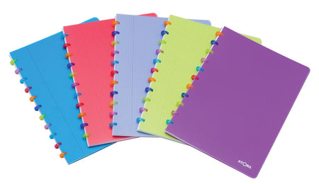 Atoma - Cuaderno Tutti Frutti, ft A4, 144 páginas, rayado, colores surtidos
