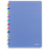 Atoma -  Tutti Frutti schrift, ft A4, 144 bladzijden, geruit 5 mm, transparant blauw