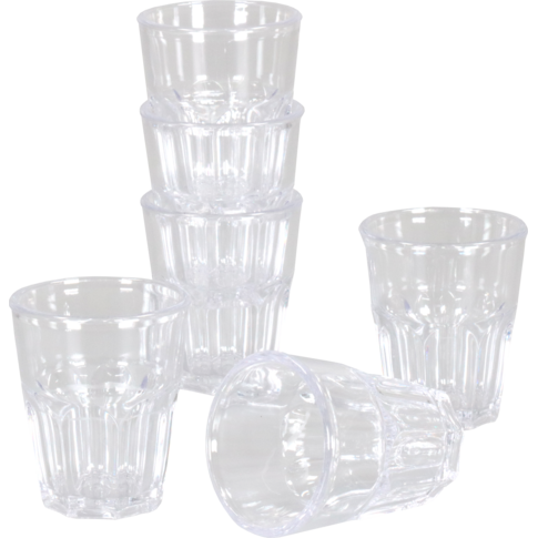 Goldplast - Glas | shotglas | reusable | sAN | 40ml | transparant | 6 stuks