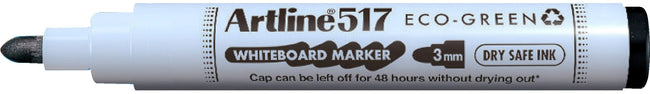 Artline -  Whiteboardmarker  517 eco rond m zwart