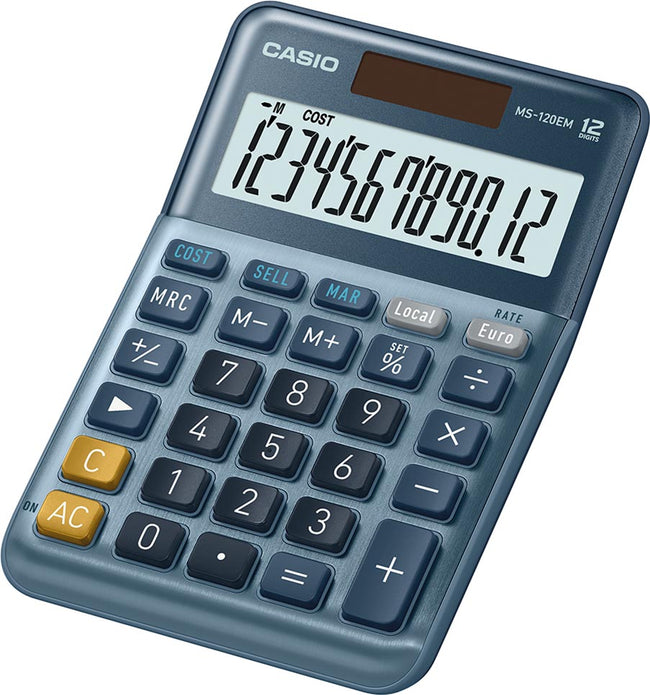 Casio -  Bureaurekenmachine MS-120EM (afbeelding 2)