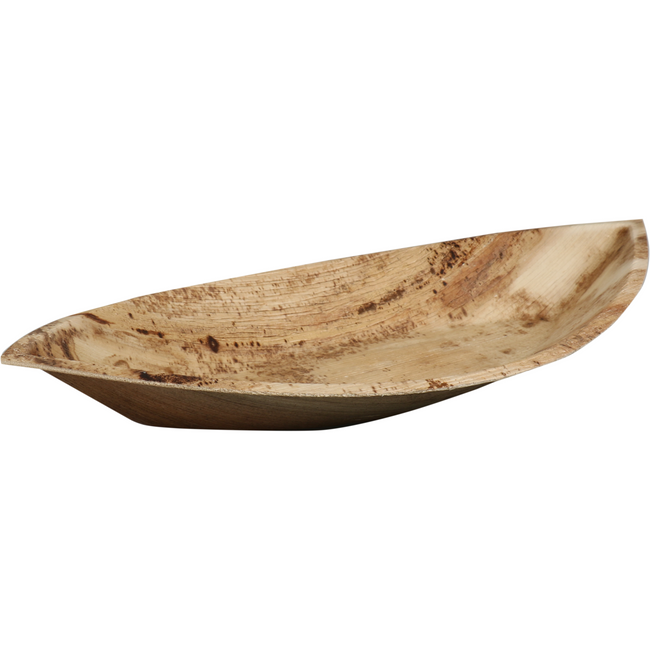Depa -  Bord | ovaal | 1-vaks | palmblad | 28x15cm | naturel | 100 stuks