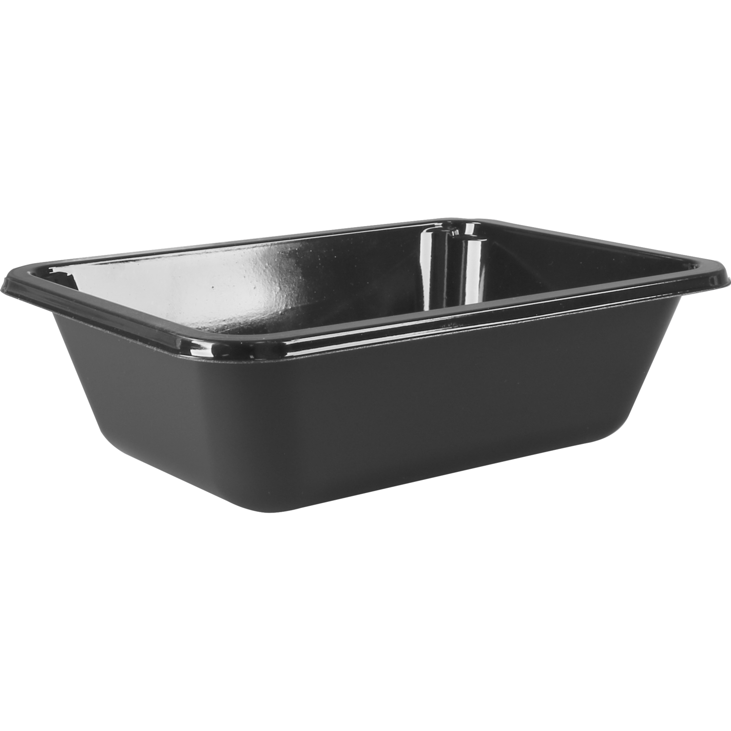Klika -  Schaal | CPET | 665ml | rechthoekig | 171x1275x49mm | zwart | 696 stuks